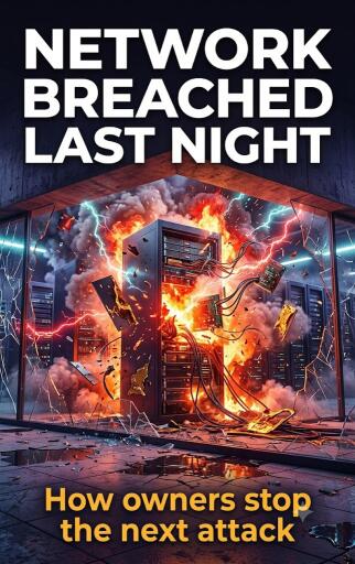 Portada del libro «Network Breached Last Night», de Emma Whitaker