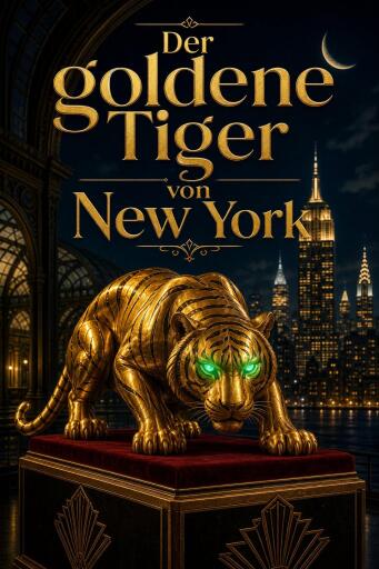 Portada del libro «Der goldene Tiger von New York», de Martin Emilius