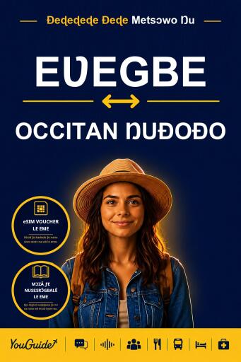 Portada del libro «The Language Guide for Travelers - Ewe to Occitan», de YouGuide
