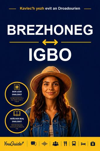 Portada del libro «The Language Guide for Travelers - Breton to Igbo», de YouGuide