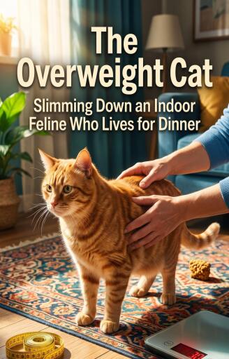 Portada del libro «The Overweight Cat», de Nadia Brooks