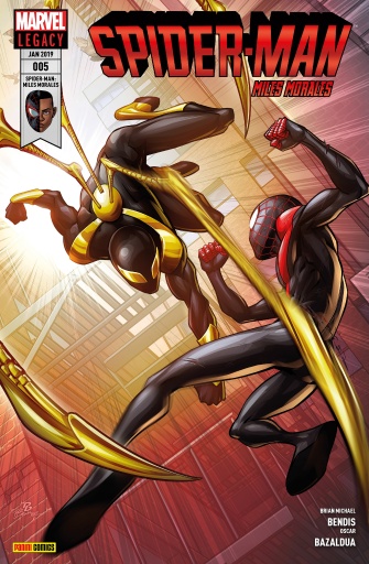 Portada del libro «Spider-Man: Miles Morales 5 - Iron Spiders Sinistre Sechs», de Brian Michael Bendis