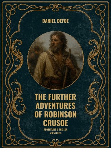 Portada del libro «The Further Adventures of Robinson Crusoe», de Daniel Defoe