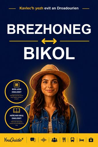 Portada del libro «The Language Guide for Travelers - Breton to Bikol», de YouGuide