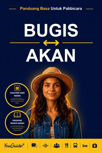 Portada del libro «The Language Guide for Travelers - Buginese to Akan», de YouGuide