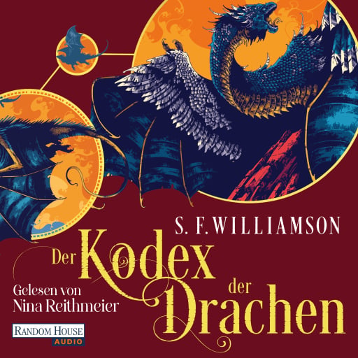 Portada del audiolibro «Der Kodex der Drachen», de S. F. Williamson