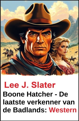Portada del libro «Boone Hatcher - De laatste verkenner van de Badlands: Western», de Lee J. Slater