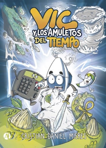 Portada del libro «Vic y los amuletos del tiempo», de Cristian Daniel Mieres