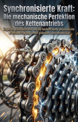 Portada del libro «Synchronisierte Kraft: Die mechanische Perfektion des Kettenantriebs», de Simon Albrecht