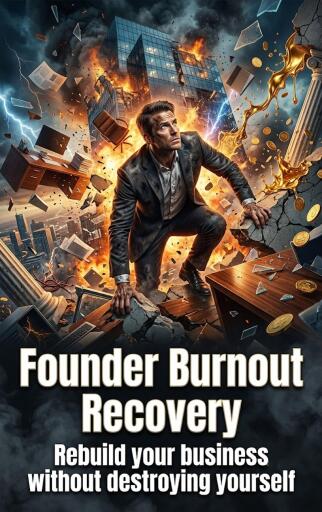 Portada del libro «Founder Burnout Recovery», de Elias Quinn