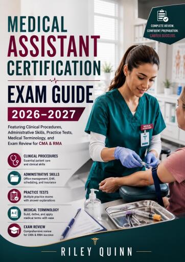 Portada del libro «Medical Assistant Certification Exam Guide 2026–2027», de RILEY QUINN