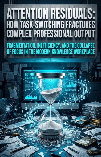 Portada del libro «Attention Residuals: How Task-Switching Fractures Complex Professional Output», de Arthur Vance