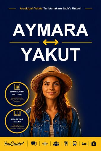 Portada del libro «The Language Guide for Travelers - Aymara to Yakut», de YouGuide