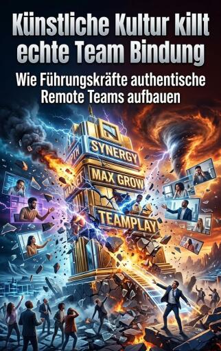 Portada del libro «Künstliche Kultur killt echte Team Bindung», de Leontin Krämerwald