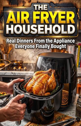 Portada del libro «The Air Fryer Household», de Rebecca Hayworth