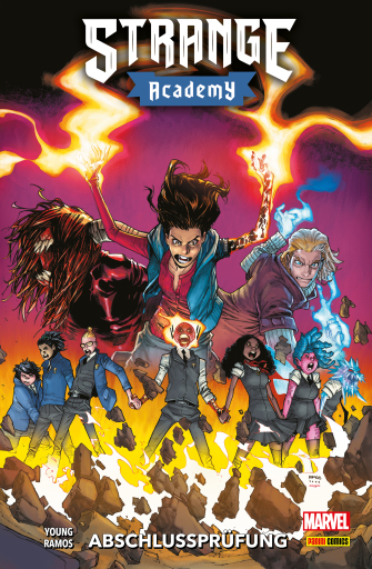 Portada del libro «STRANGE ACADEMY - ABSCHLUSSPRÜFUNG», de Skottie Young