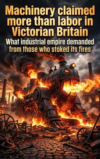 Portada del libro «Machinery claimed more than labor in Victorian Britain», de Natalie Harrington