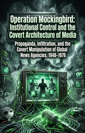 Portada del libro «Operation Mockingbird: Institutional Control and the Covert Architecture of Media», de William García