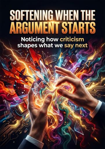 Portada del libro «Softening when the argument starts», de Ryan Holloway