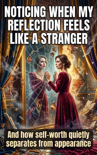 Portada del libro «Noticing when my reflection feels like a stranger», de Talia Westcott