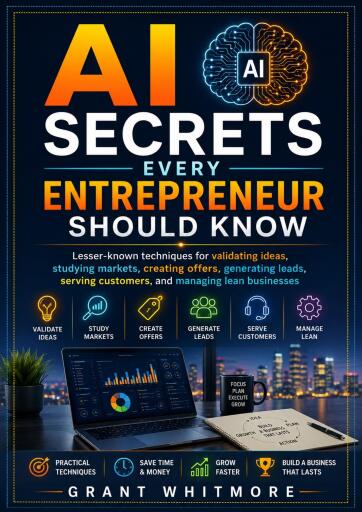 Portada del libro «AI Secrets Every Entrepreneur Should Know», de Grant Whitmore