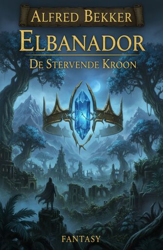Portada del libro «Elbanador - De stervende kroon: Fantasy», de Alfred Bekker