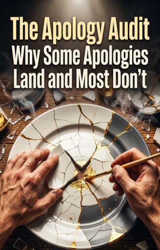 Portada del libro «The Apology Audit», de Adrian Hollis
