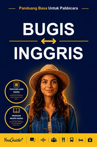 Portada del libro «The Language Guide for Travelers - Buginese to English», de YouGuide