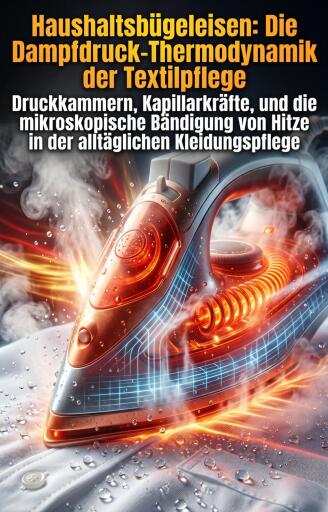 Portada del libro «Haushaltsbügeleisen: Die Dampfdruck-Thermodynamik der Textilpflege», de Mahmoud Aumann