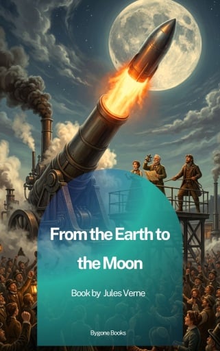Portada del libro «From the Earth to the Moon», de Jules Verne