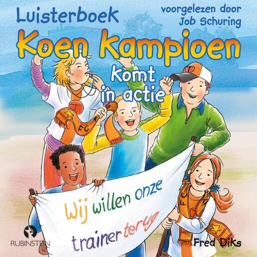 Portada del audiolibro «Koen Kampioen komt in actie»
