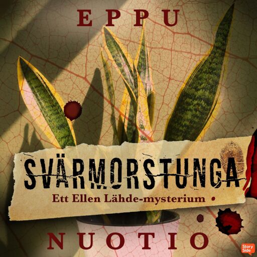 Portada del audiolibro «Svärmorstunga», de Eppu Nuotio