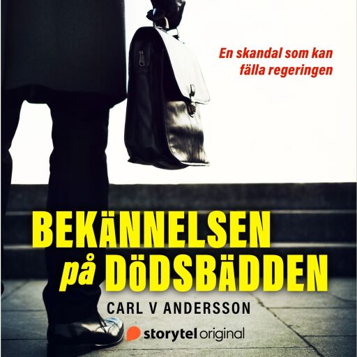 Portada del audiolibro «Bekännelsen på dödsbädden», de Carl V Andersson