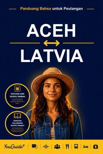 Portada del libro «The Language Guide for Travelers - Acehnese to Latvian», de YouGuide