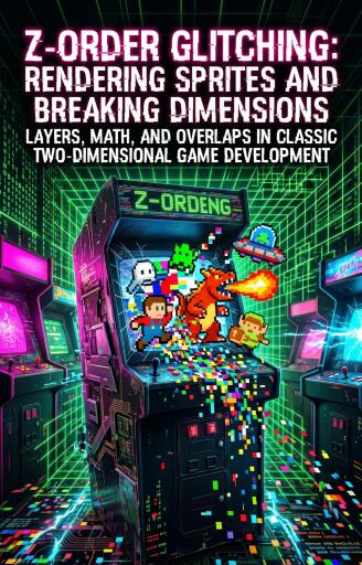Portada del libro «Z-Order Glitching: Rendering Sprites and Breaking Dimensions», de David Randall