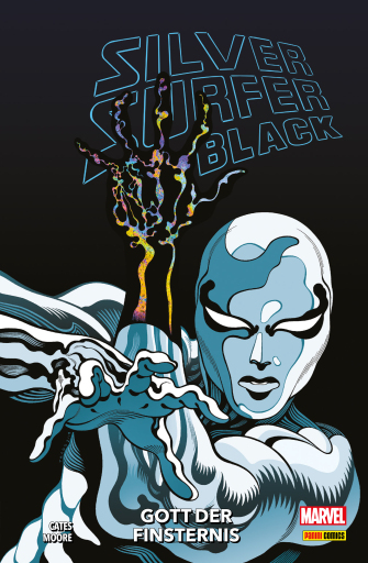 Portada del libro «Silver Surfer: Black - Gott der Finsternis», de Donny Cates