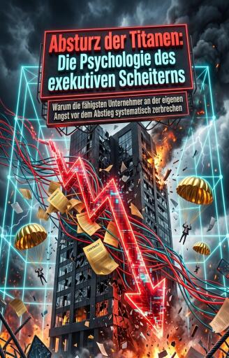 Portada del libro «Absturz der Titanen: Die Psychologie des exekutiven Scheiterns», de Lukas Beringer
