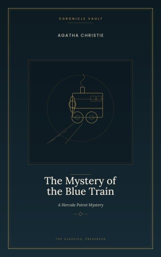 Portada del libro «The Mystery of the Blue Train», de Agatha Christie
