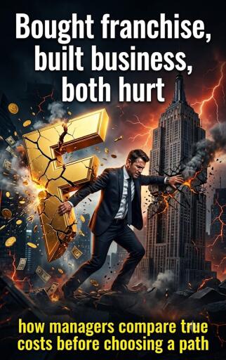 Portada del libro «Bought franchise, built business, both hurt», de Jason Sterling