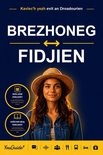 Portada del libro «The Language Guide for Travelers - Breton to Fijian», de YouGuide