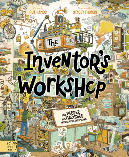 Portada del libro «The Inventor's Workshop», de Ruth Amos