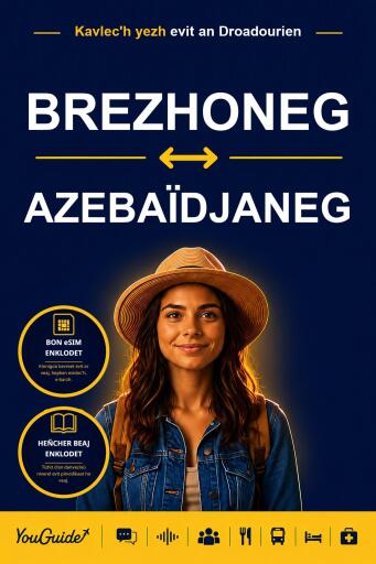 Portada del libro «The Language Guide for Travelers - Breton to Azerbaijani», de YouGuide