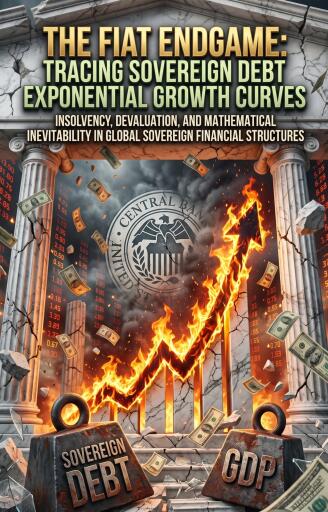 Portada del libro «The Fiat Endgame: Tracing Sovereign Debt Exponential Growth Curves», de William Cain
