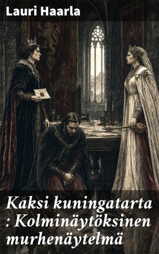 Portada del libro «Kaksi kuningatarta : Kolminäytöksinen murhenäytelmä», de Lauri Haarla