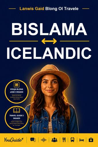 Portada del libro «The Language Guide for Travelers - Bislama to Icelandic», de YouGuide