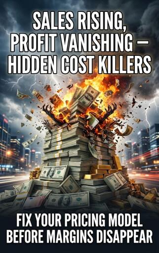 Portada del libro «Sales rising, profit vanishing — hidden cost killers», de Thalia Brookstone