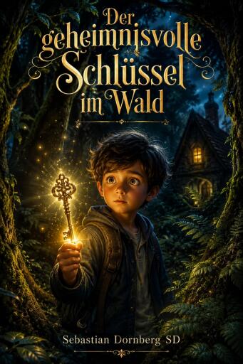 Portada del libro «Der geheimnisvolle Schlüssel im Wald: Das Klopfen in der Nacht», de Sebastian Dornberg SD