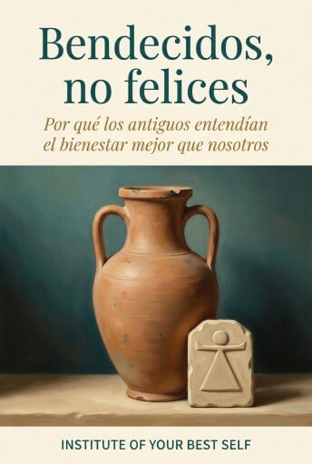 Portada del libro «Bendecidos, no felices», de Equipo Institute of Your Best Self