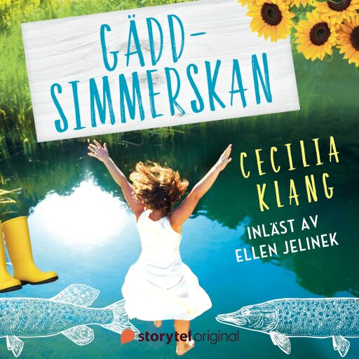 Portada del audiolibro «Gäddsimmerskan», de Cecilia Klang