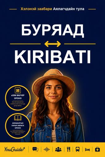 Portada del libro «The Language Guide for Travelers - Buryat to Kiribati», de YouGuide